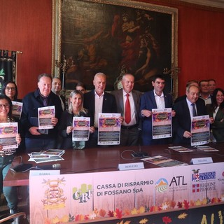 Qualche momento della presentazione della 25ª rassegna di &quot;Coloratissimo autunno&quot; a Fossano