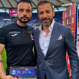 Luca Pratichizzo con Alessandro Del Piero