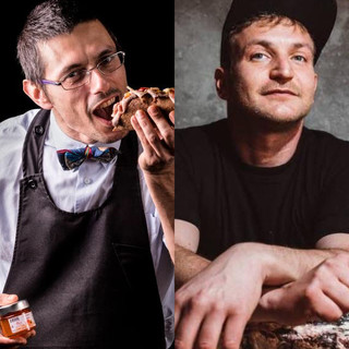 Gli chef Daniele Reponi e “Teo” Villani (dx) sono tra i protagonisti dell’Area Meating Experience