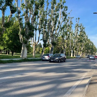 Il traffico su viale Piave a Savigliano