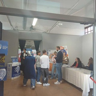 Saluzzo, ingresso al Salone dell'Orientamento scolastico 2025