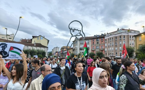 La manifestazione ad Alba