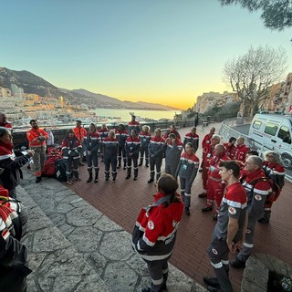 Volontari monregalesi della Croce Rossa Italiana a Montecarlo per la visita del Papa